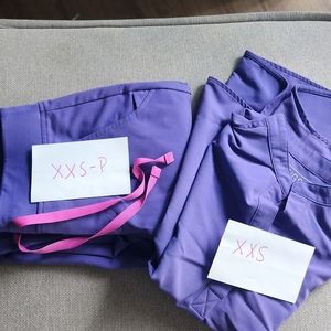 Figs amethyst 💜 set xxs-petite joggers - xxs Rafaela top